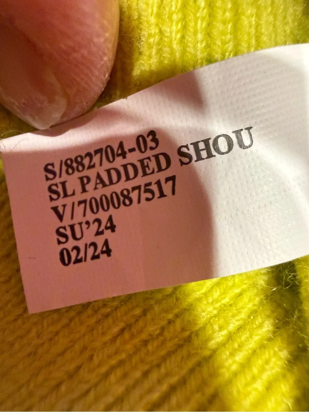 Banana Republic Neon Yellow 100% Cashmere Sweater Shell padded shoulders